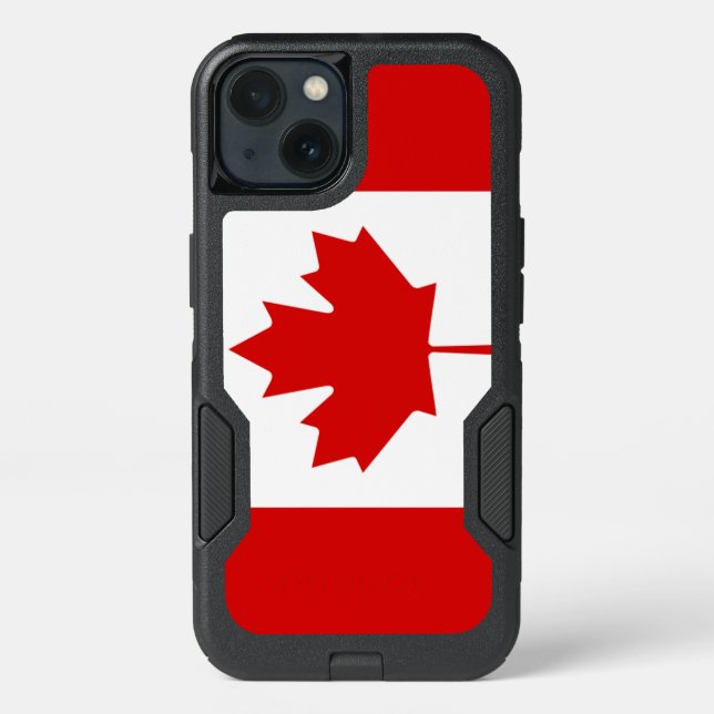 Beautiful and Classic Patriotic Flag of Canada Otterbox iPhone Case (Back)