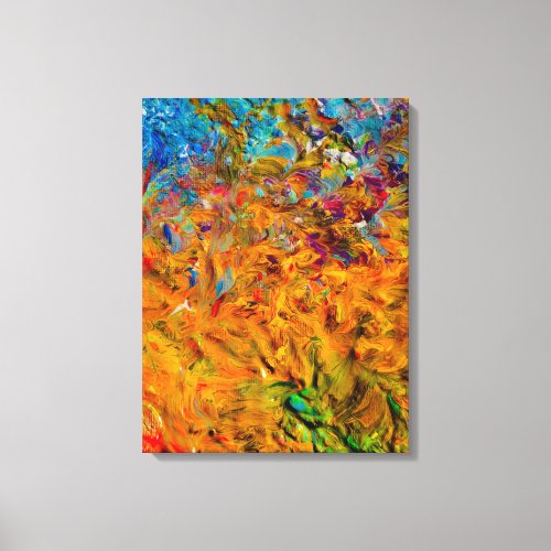 Beautiful and Colorful Acrylic Abstract Art Canvas