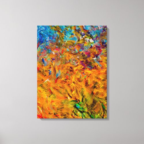 Beautiful and Colorful Acrylic Abstract Art Canvas