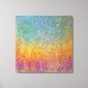 Beautiful and Colorful Aspen Trees Canvas 24x24" Print