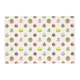 Beautiful and colorful cake pattern placemat