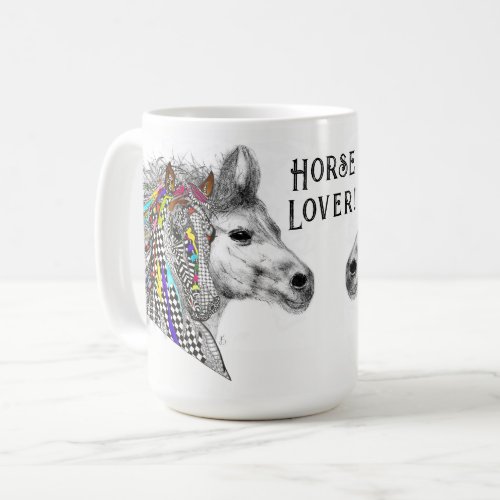 Beautiful and Colorful Horse   Coffee Mug