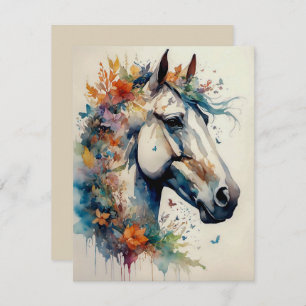 Beautiful and Colorful Horse Greeting Card