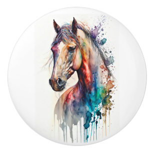 Beautiful and Colorful Horse Knob and Pull