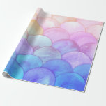 Beautiful and Colorful Mermaid Scales Wrapping Paper