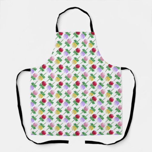Beautiful and Colorful Roses Apron