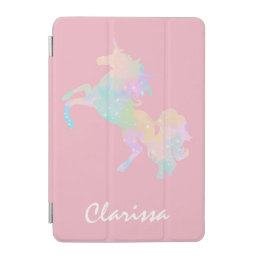 Beautiful and colorful unicorn iPad mini cover