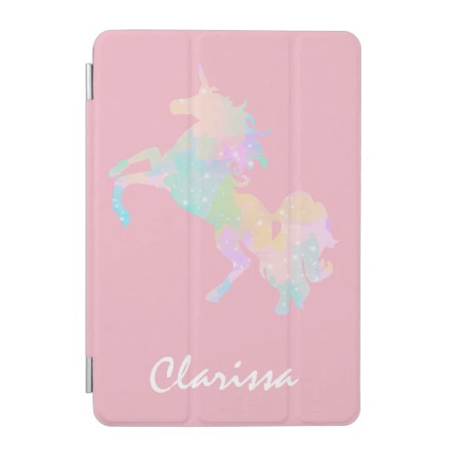 Beautiful and colorful unicorn iPad mini cover