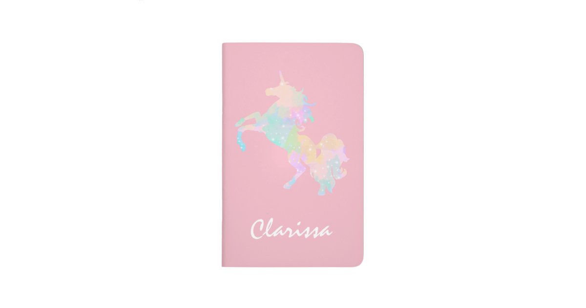 Beautiful and colorful unicorn journal