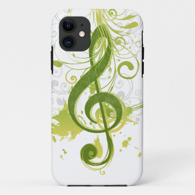 Beautiful and cool music notes with splatter Case-Mate iPhone case (Back)