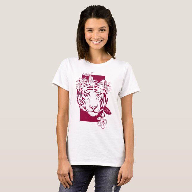 Beautiful and Cute Tiger T-Shirt (Front Full)