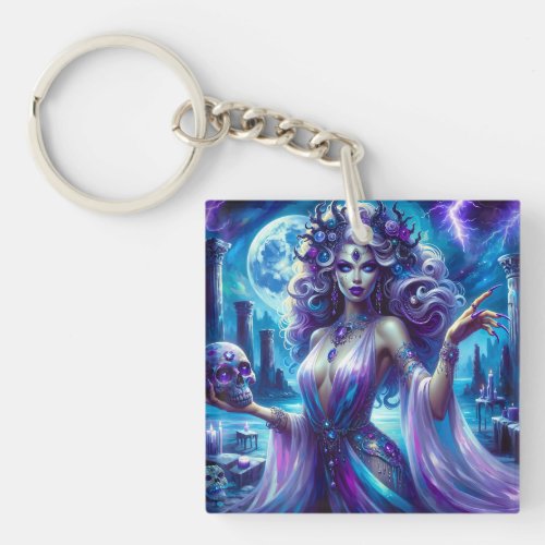 Beautiful and Deadly Sorceress Keychain