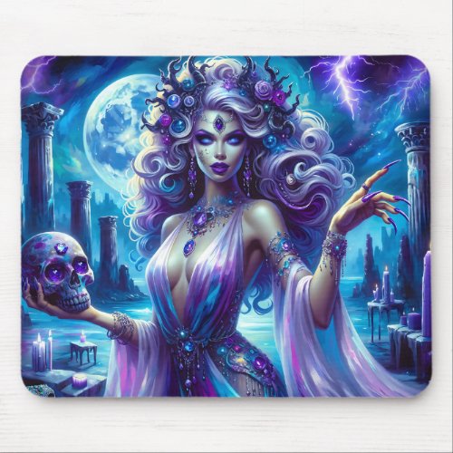 Beautiful and Deadly Sorceress Mouse Pad