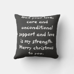 beautiful and elegant christmas gift for dad throw pillow