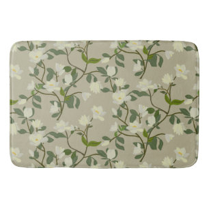 Beautiful and Elegant Magnolia Flowers, Bath Mat