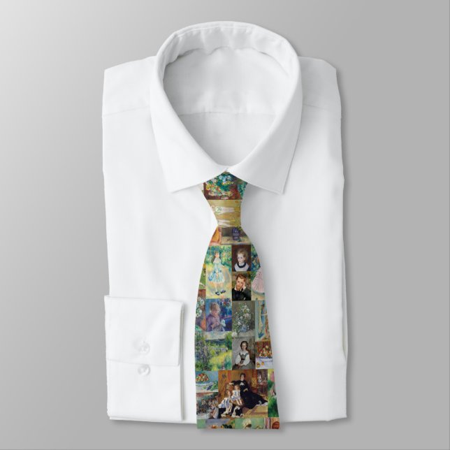 Beautiful and Elegant Renoir Paintings Neck Tie (Tied)