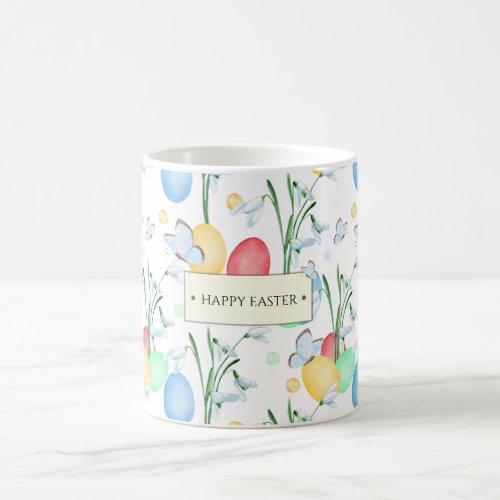 Beautiful and Elegant Watercolor Easter Pattern Coffee Mug