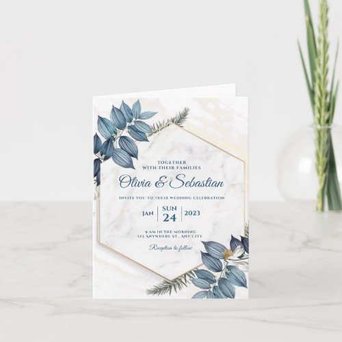 beautiful and elegant wedding invitation card 