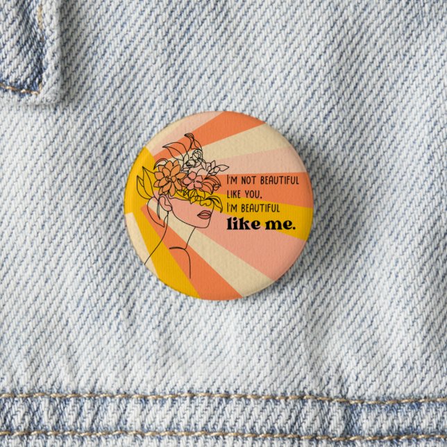 Beautiful and One-of-a-Kind Confident  Button (Creator Uploaded)
