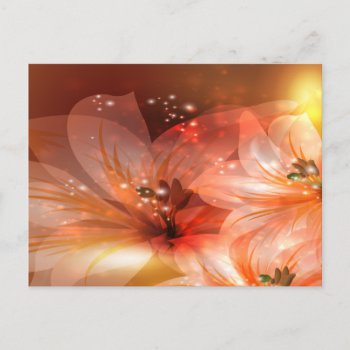 Beautiful And Orange Flowers Postcard by esoticastore at Zazzle
