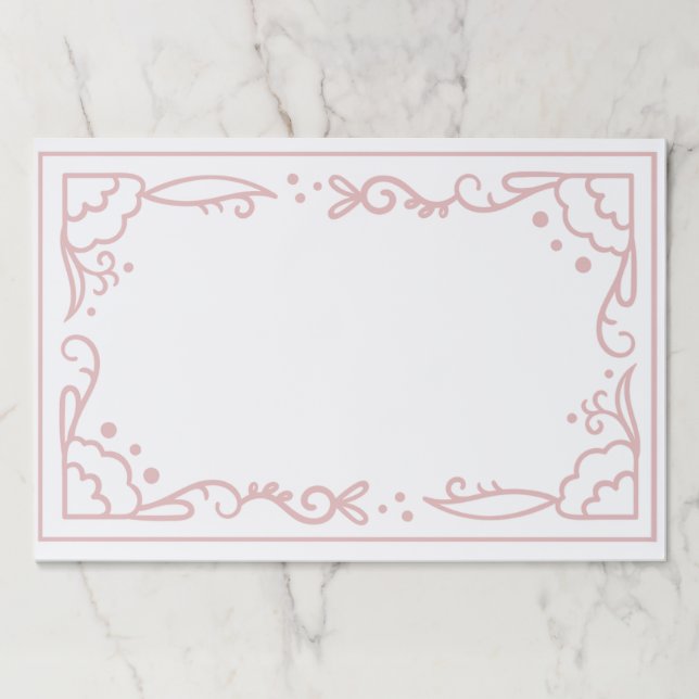 Beautiful and simple frame design paper pad (Front)