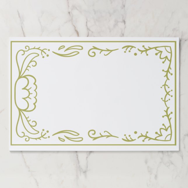 Beautiful and simple frame design paper pad (Front)