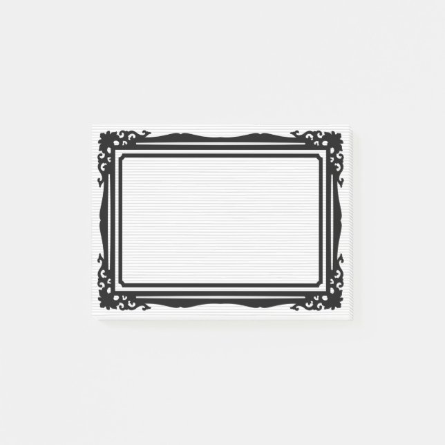 Beautiful and simple frame design  post-it notes (Front)