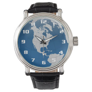 Beautiful and unique earth and the globe watch