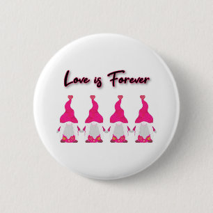 Beautiful and unique valentines gnomes button