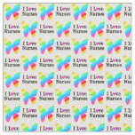 BEAUTIFUL AND UPLIFTING BUTTERFLY I LOVE NURSES FABRIC