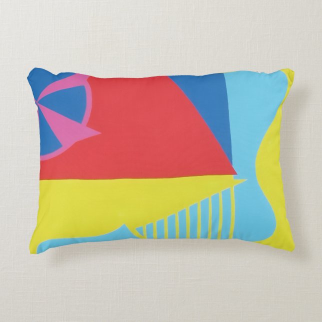 Beautiful and Vibrant Colors!  Accent Pillow (Front)