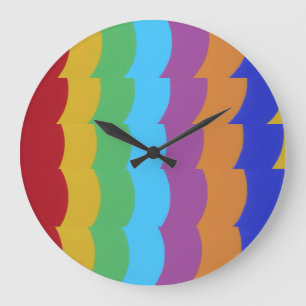 Beautiful and Vibrant Colors! Large Clock