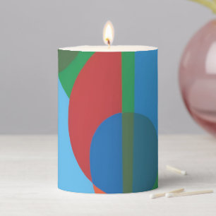 Beautiful and Vibrant Colors! Pillar Candle