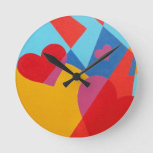 Beautiful and Vibrant Colors! Round Clock