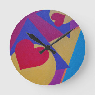 Beautiful and Vibrant Colors! Round Clock