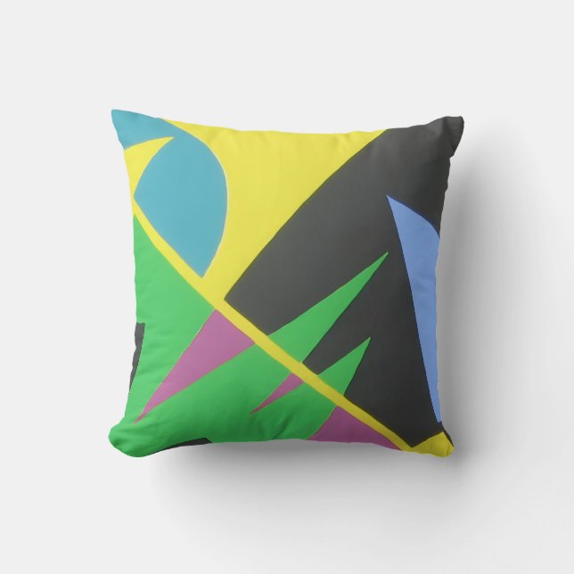 Beautiful and Vibrant Colors! Throw Pillow (Front)