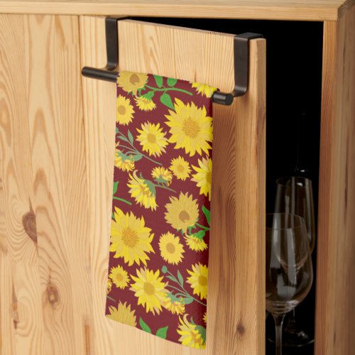 Beautiful and Vibrant Sunflower Kitchen Towel