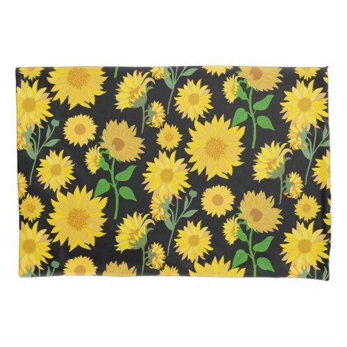 Beautiful and Vibrant Sunflower Pillow Case