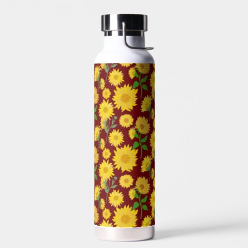 Beautiful and Vibrant Sunflower Water Bottle