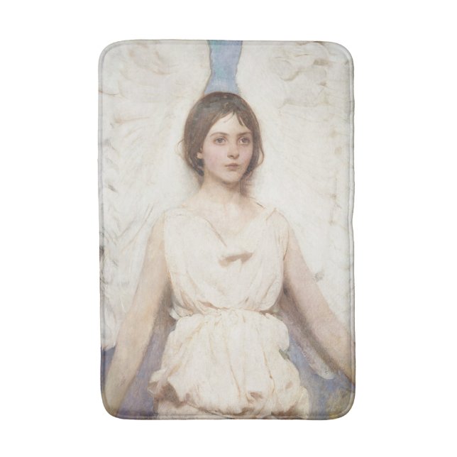 Beautiful Angel (by Abbott Handerson Thayer) Bath Mat (Front Vertical)