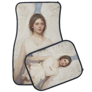 Beautiful Angel (by Abbott Handerson Thayer) Car Floor Mat