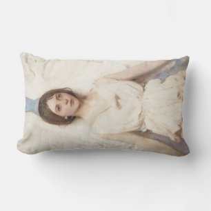 Beautiful Angel (by Abbott Handerson Thayer) Lumbar Pillow