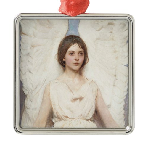 Beautiful Angel (by Abbott Handerson Thayer) Metal Ornament