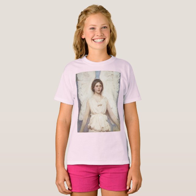 Beautiful Angel (by Abbott Handerson Thayer) T-Shirt (Front Full)