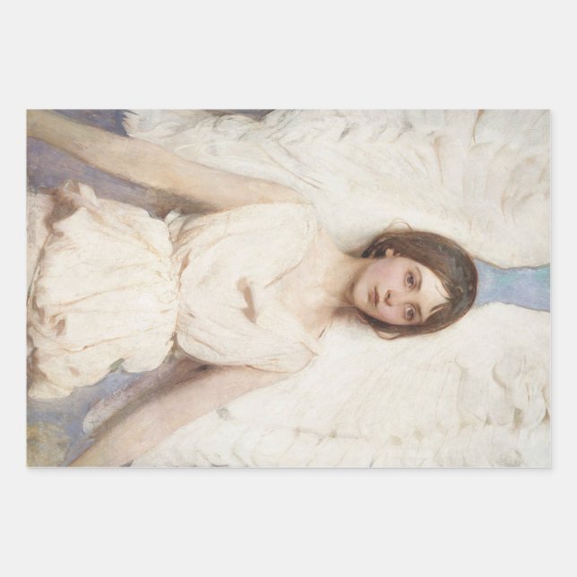 Beautiful Angel (by Abbott Handerson Thayer) Wrapping Paper Sheets (Front)