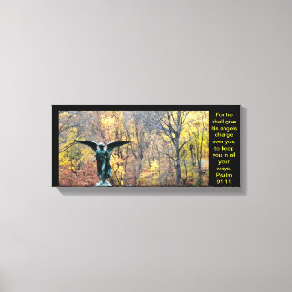 Beautiful angel canvas print Psalm 91:11