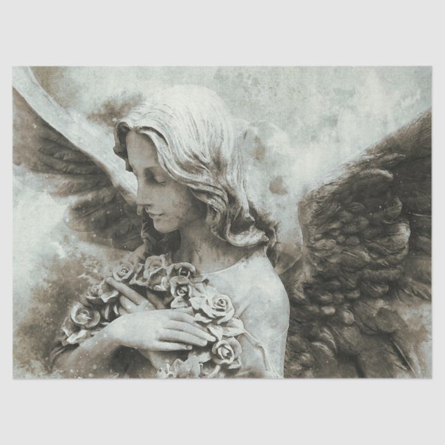Beautiful Angel Decoupage  Tissue Paper (Front)
