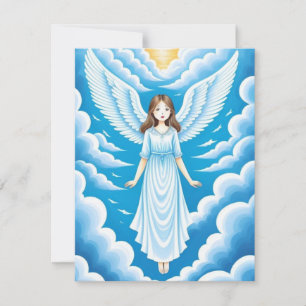 Beautiful Angel Girl  Note Card