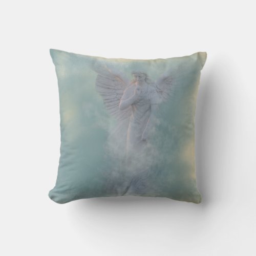 Beautiful Angel in Clouds  Pillow