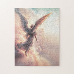Beautiful Angel on Clouds in the Sky Jigsaw Puzzle